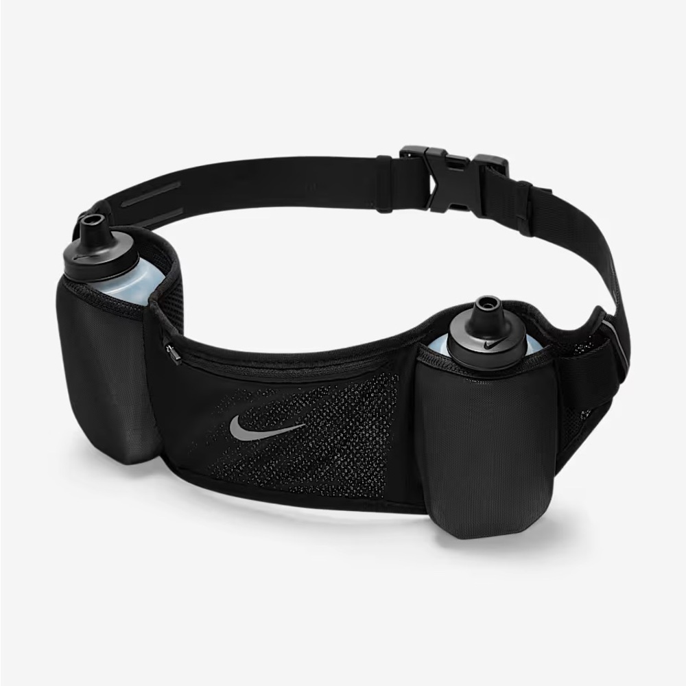 Nike Black Athletic Belt with Hydration Holders